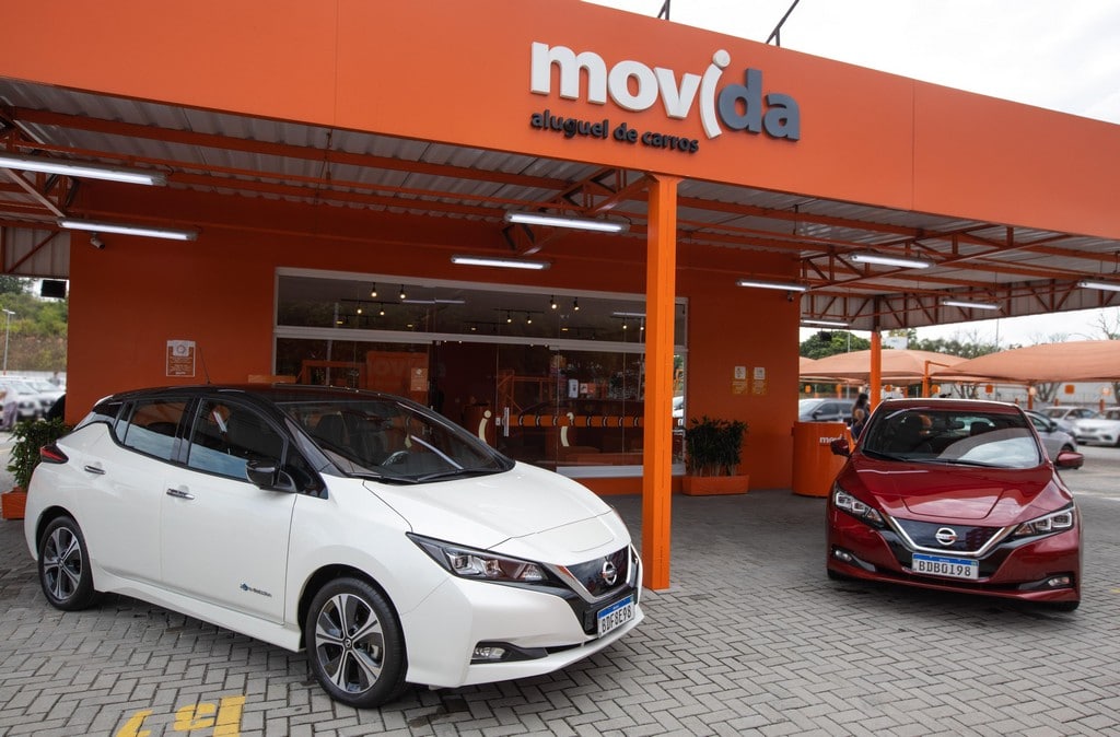 Em mais um passo de seu projeto de eletrificação no Brasil, a Nissan vai fornecer o 100% elétrico Nissan LEAF para a locadora Movida.