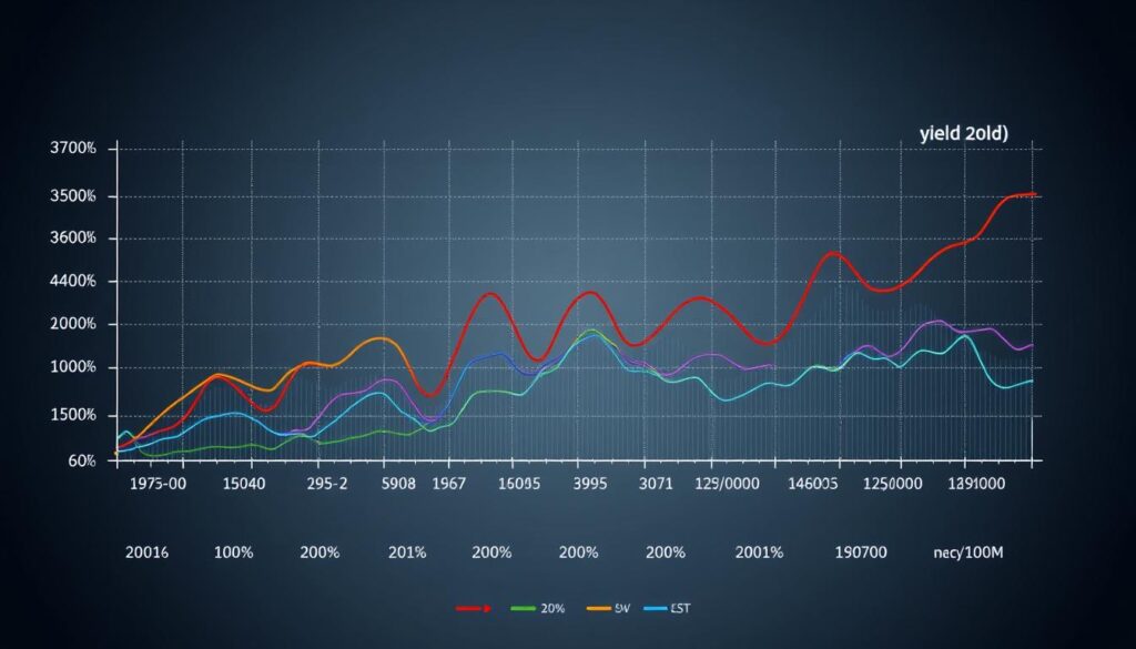 Gráfico de rendimento ETF dividendos