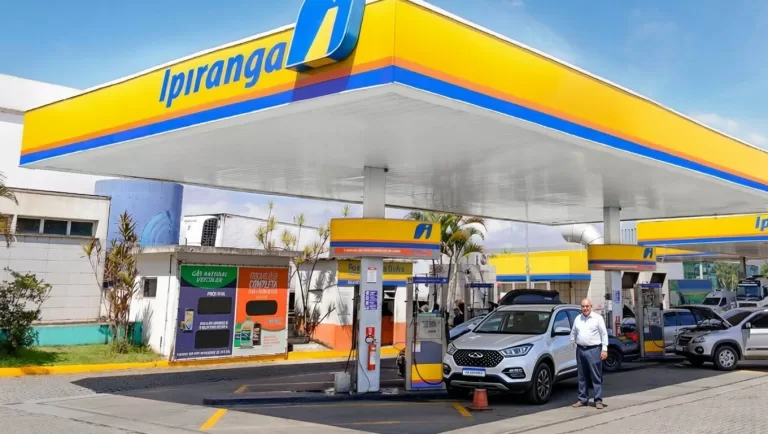Posto Ipiranga da Ultrapar (UGPA3) com Luiz Barsi abastecendo veículo – análise de dividendos e investimento em 2026