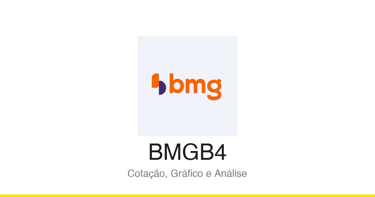 Logo BMGB4 — Cotação, Gráfico e Análise na B3