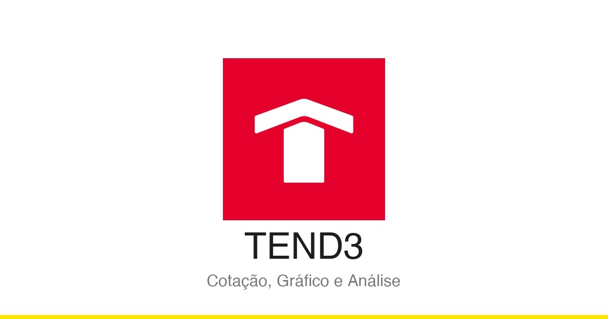 Logo TEND3 — Cotação, Gráfico e Análise na B3