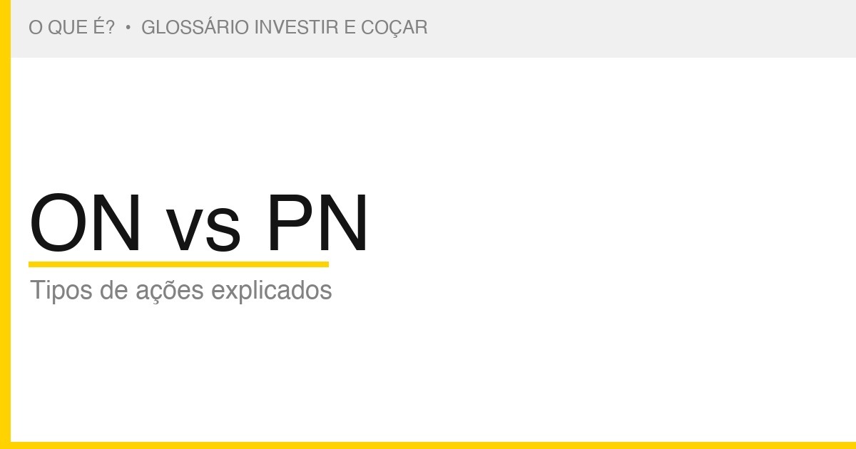 O que é ON vs PN — Investir e Coçar