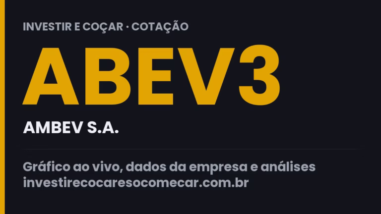 Capa da cotação de ABEV3 (AMBEV S.A.)