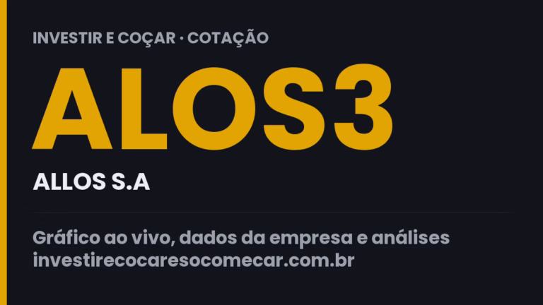 Capa da cotação de ALOS3 (ALLOS S.A)