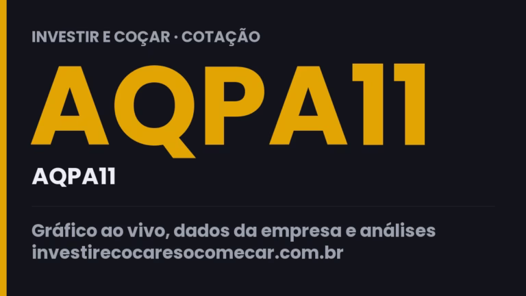 Capa da cotação de AQPA11 (AQPA11)