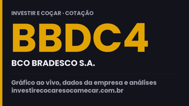Capa da cotação de BBDC4 (BCO BRADESCO S.A.)
