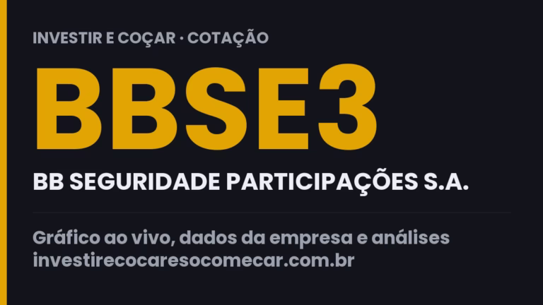 Capa da cotação de BBSE3 (BB SEGURIDADE PARTICIPAÇÕES S.A.)