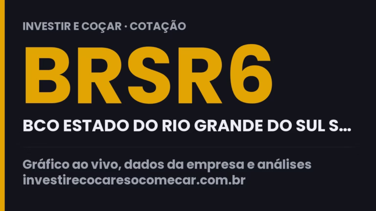 Capa da cotação de BRSR6 (BCO ESTADO DO RIO GRANDE DO SUL S…)