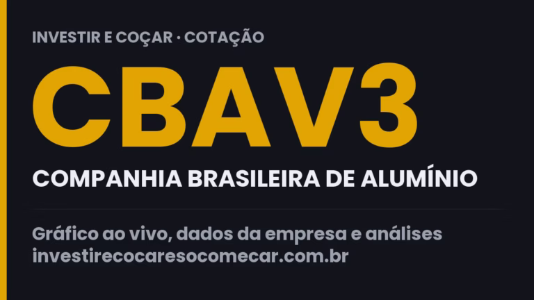 Capa da cotação de CBAV3 (COMPANHIA BRASILEIRA DE ALUMÍNIO)