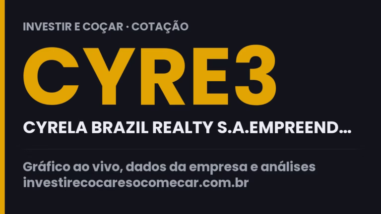 Capa da cotação de CYRE3 (CYRELA BRAZIL REALTY S.A.EMPREEND…)