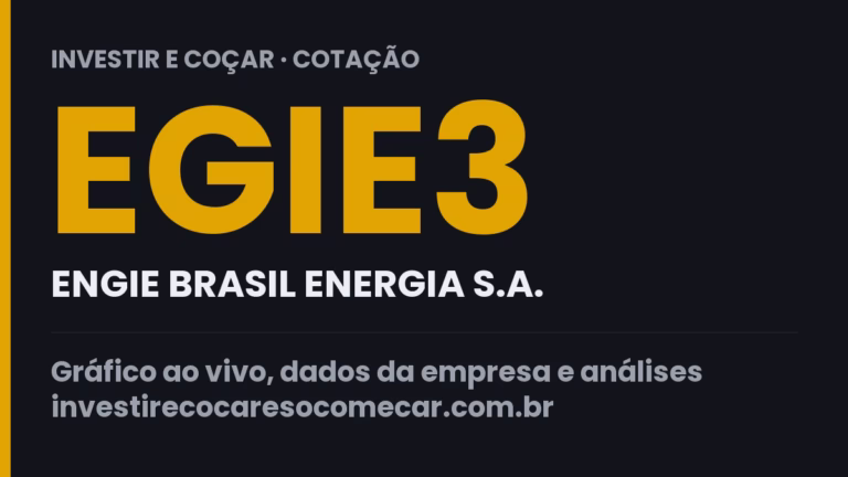 Capa da cotação de EGIE3 (ENGIE BRASIL ENERGIA S.A.)