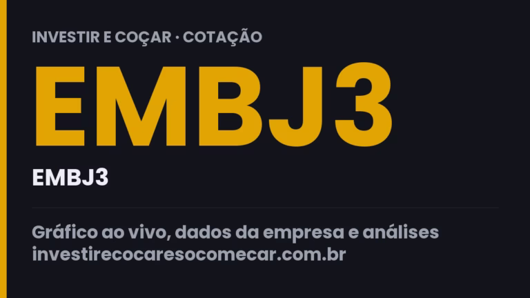 Capa da cotação de EMBJ3 (EMBJ3)