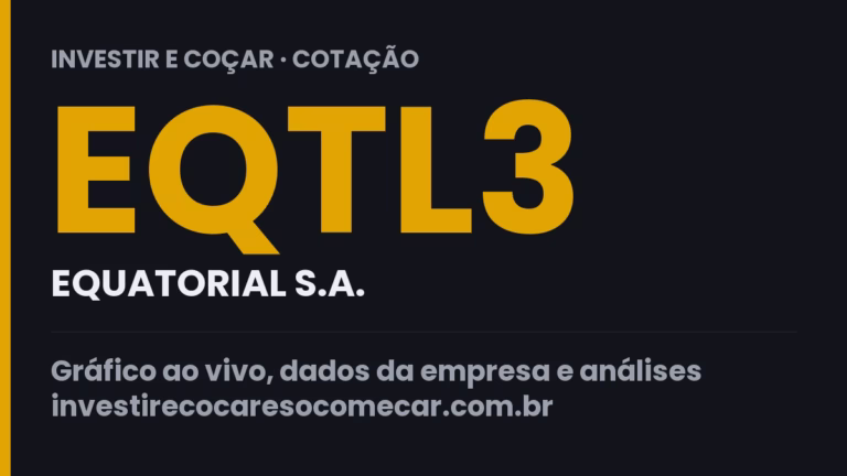 Capa da cotação de EQTL3 (EQUATORIAL S.A.)