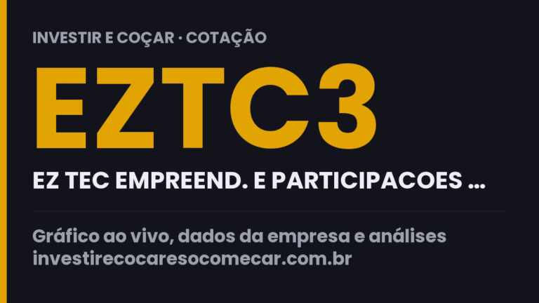 Capa da cotação de EZTC3 (EZ TEC EMPREEND. E PARTICIPACOES …)