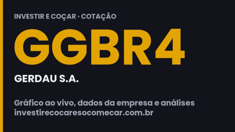 Capa da cotação de GGBR4 (GERDAU S.A.)