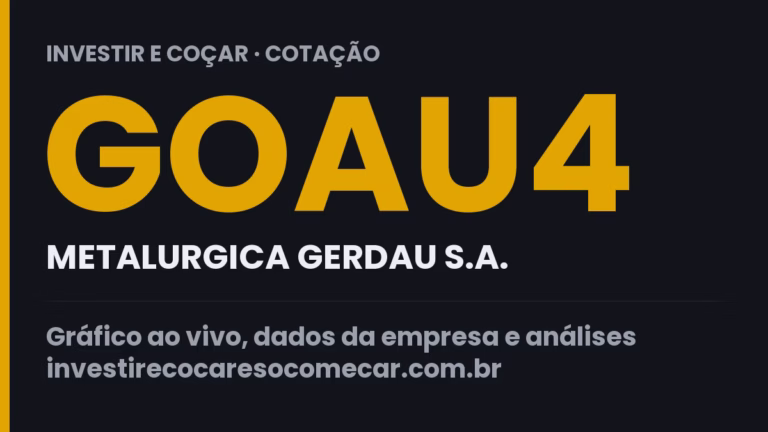 Capa da cotação de GOAU4 (METALURGICA GERDAU S.A.)