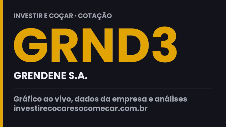 Capa da cotação de GRND3 (GRENDENE S.A.)