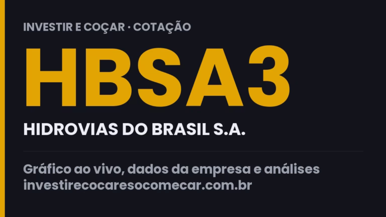 Capa da cotação de HBSA3 (HIDROVIAS DO BRASIL S.A.)