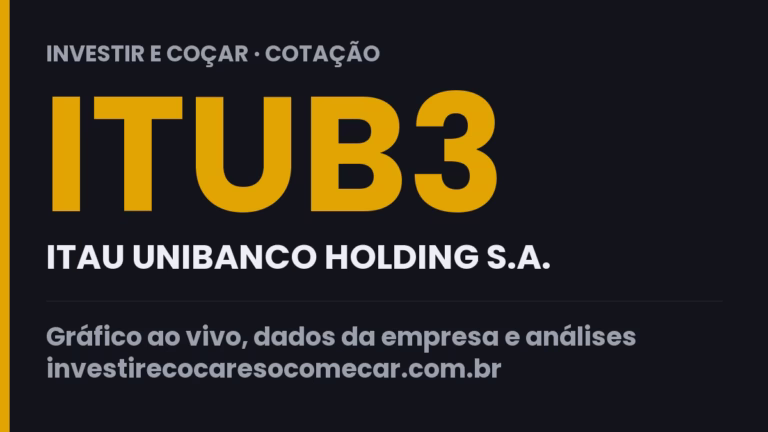 Capa da cotação de ITUB3 (ITAU UNIBANCO HOLDING S.A.)