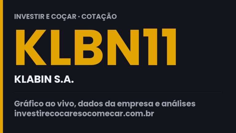 Capa da cotação de KLBN11 (KLABIN S.A.)