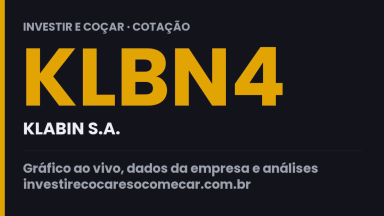 Capa da cotação de KLBN4 (KLABIN S.A.)