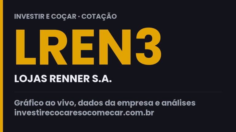 Capa da cotação de LREN3 (LOJAS RENNER S.A.)