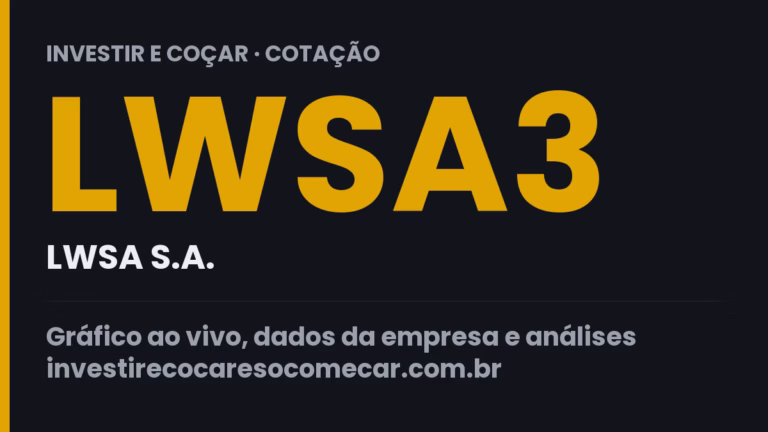 Capa da cotação de LWSA3 (LWSA S.A.)