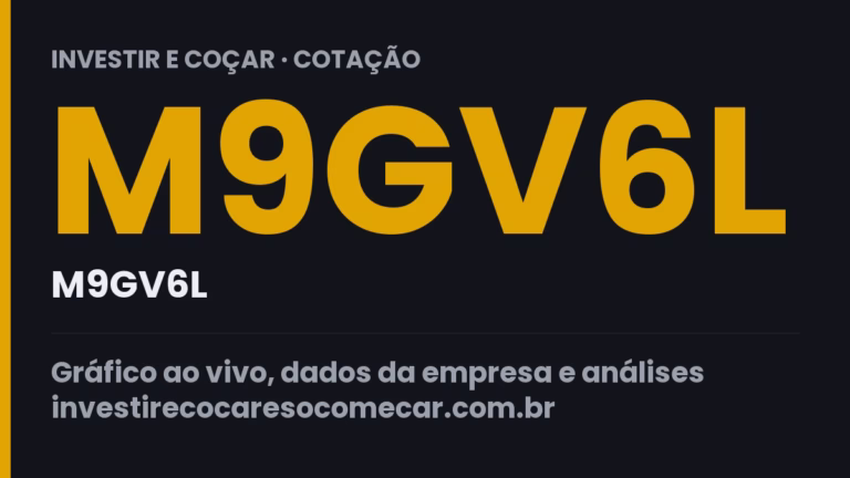 Capa da cotação de M9GV6L (M9GV6L)