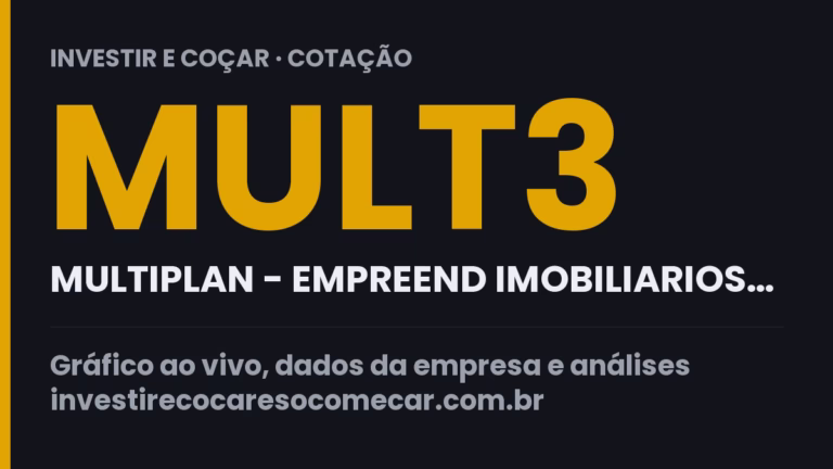 Capa da cotação de MULT3 (MULTIPLAN - EMPREEND IMOBILIARIOS…)
