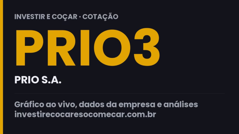 Capa da cotação de PRIO3 (PRIO S.A.)