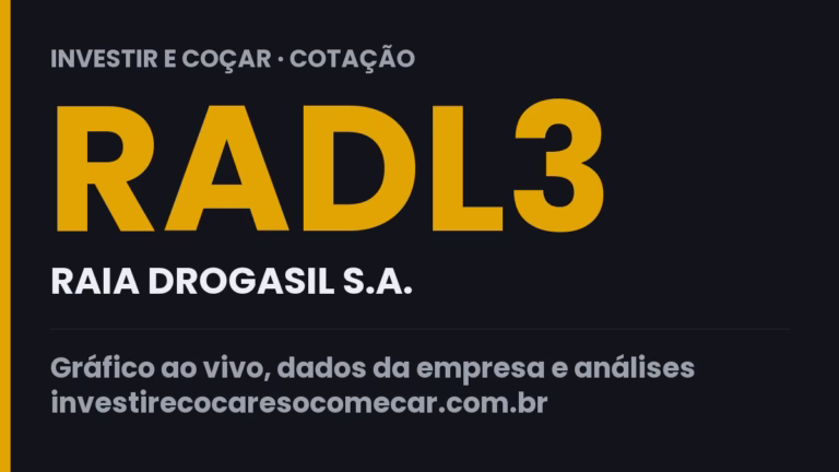 Capa da cotação de RADL3 (RAIA DROGASIL S.A.)