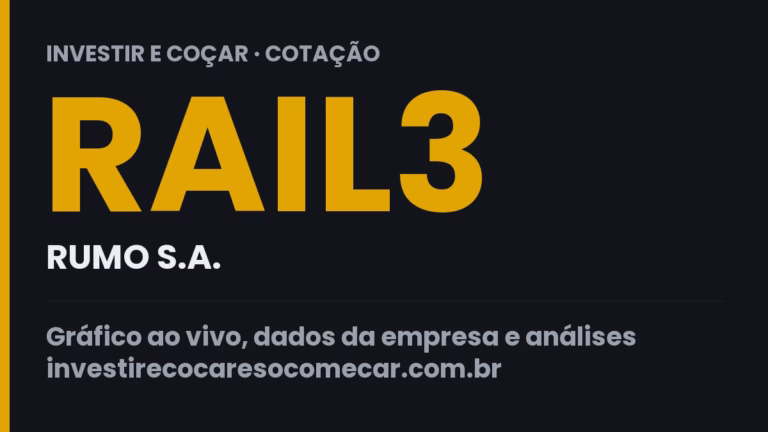 Capa da cotação de RAIL3 (RUMO S.A.)