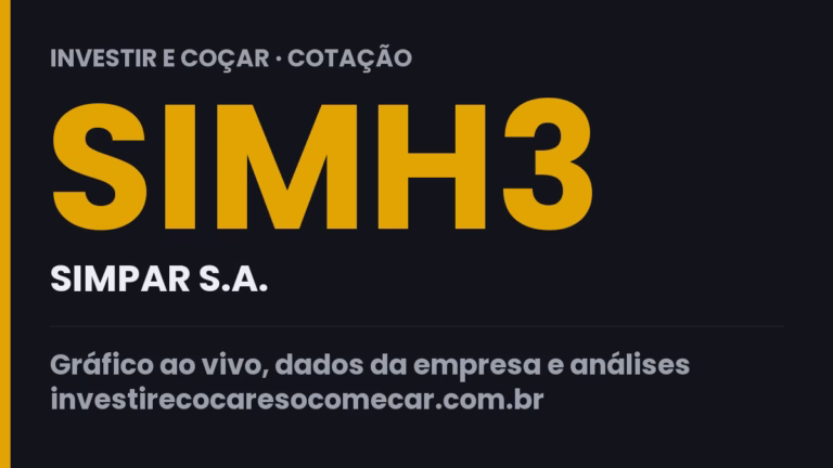 Capa da cotação de SIMH3 (SIMPAR S.A.)