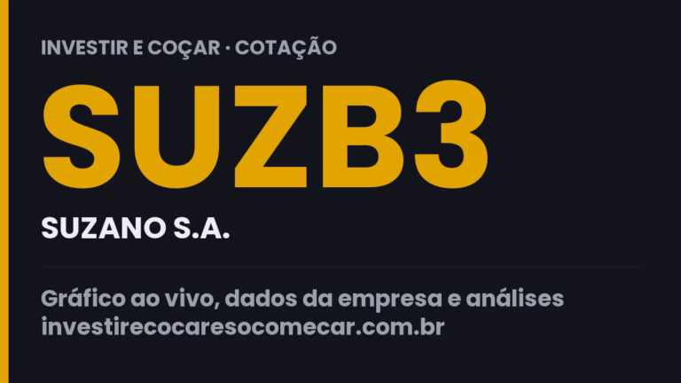 Capa da cotação de SUZB3 (SUZANO S.A.)