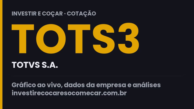 Capa da cotação de TOTS3 (TOTVS S.A.)