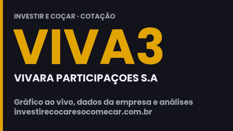 Capa da cotação de VIVA3 (VIVARA PARTICIPAÇOES S.A)