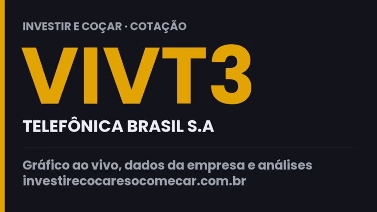 Capa da cotação de VIVT3 (TELEFÔNICA BRASIL S.A)
