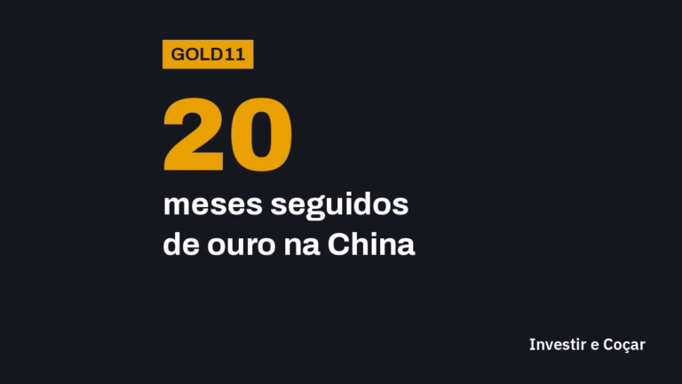 O Banco Central da China comprou ouro por 20 meses seguidos; em junho de 2026 foram 14,93 toneladas, a maior compra em três anos.