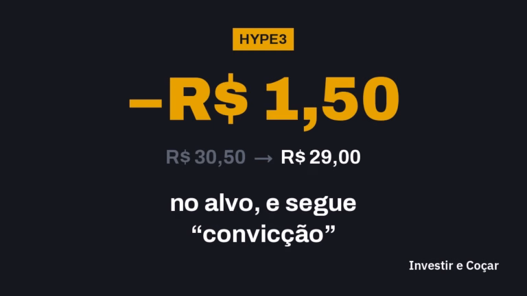 O Santander cortou o preço-alvo de Hypera (HYPE3) de R$ 30,50 para R$ 29, empurrou o prazo de 2026 para 2027 e manteve a ação como “convicção”.
