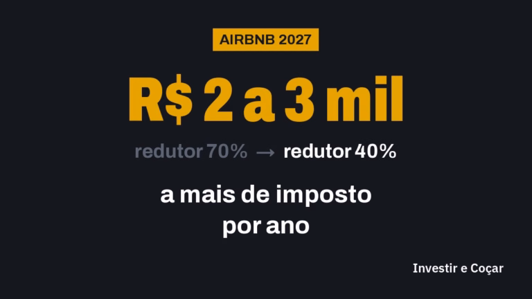 Com a reforma tributária, a partir de 2027 o aluguel por temporada habitual tem redutor de 40% na base, contra 70% do aluguel comum: um studio de R$ 3.500 por mês paga de R$ 2 mil a R$ 3 mil a mais de imposto por ano.