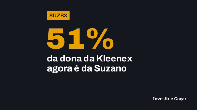 A Suzano ficou com 51% da Arbex, joint venture de papel tissue com a Kimberly-Clark, dona de Kleenex, Neve, Scott e Cottonelle, com US$ 3,3 bilhões de receita por ano.