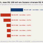 Bolsa subiu 7% depois do 1º turno, mas R$ 100 mil em Suzano viraram R$ 94 mil