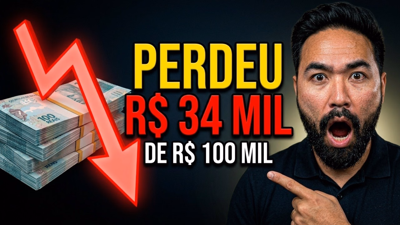 Thumbnail do vídeo: ETF que paga dividendo todo mês pagou R$ 15.800 e perdeu R$ 34 mil em 12 meses